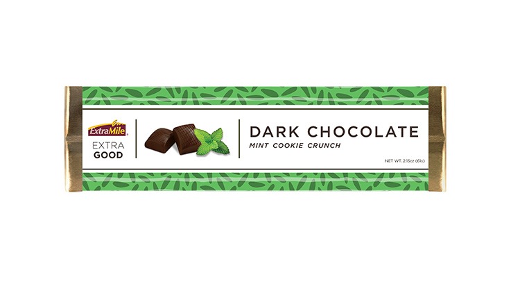 Order ExtraMile Dark Chocolate Mint Candy Bar 2.15oz food online from Chevron ExtraMile store, Thousand Oaks on bringmethat.com