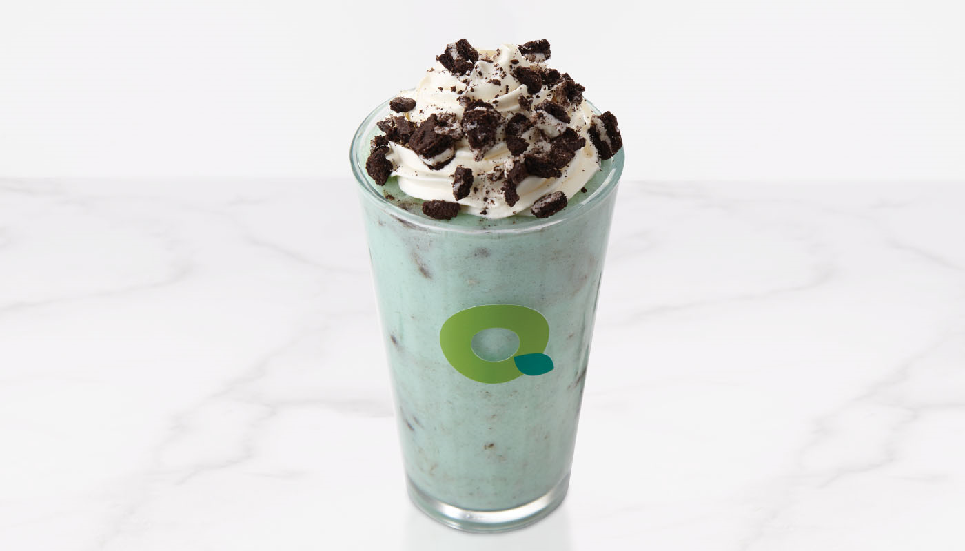 Order Mint Oreo Smoothie 16 oz food online from Quickchek store, South Bound Brook on bringmethat.com