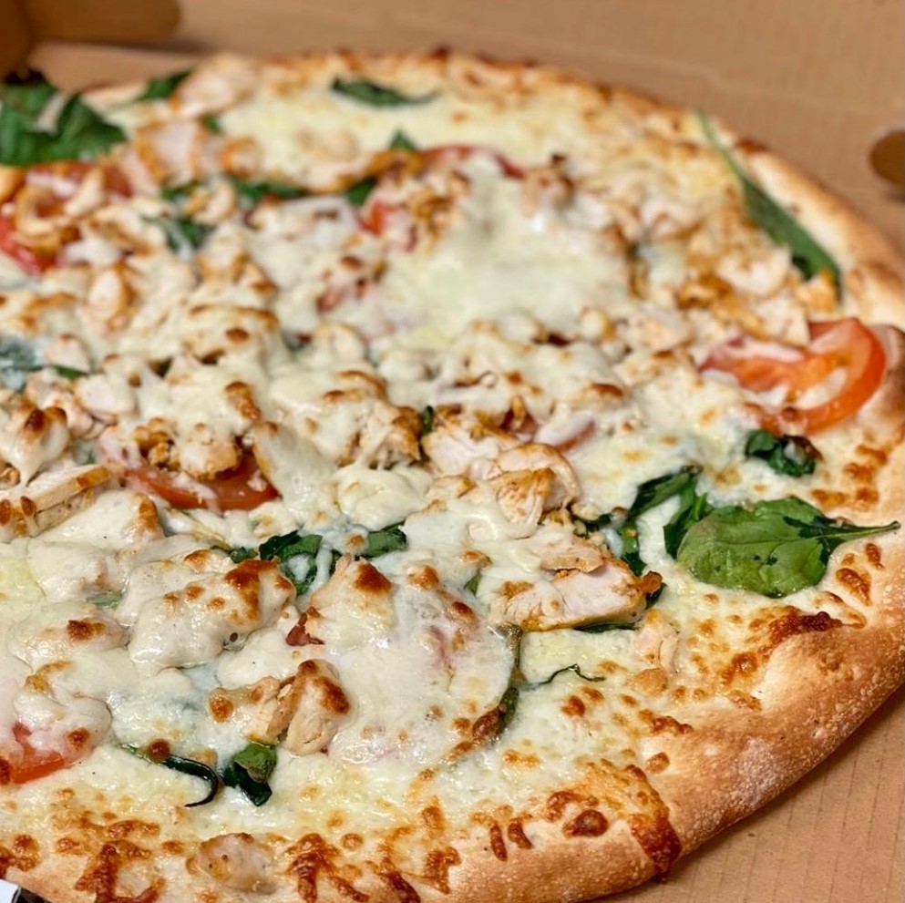 Order Chicken Bruschetta Pizza food online from Napoli Pizza store, Miamisburg on bringmethat.com