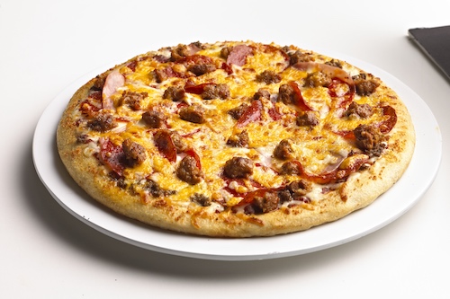 Order Mama Meata Pizza food online from Boston Restaurant & Sports Bar store, Grand Junction on bringmethat.com