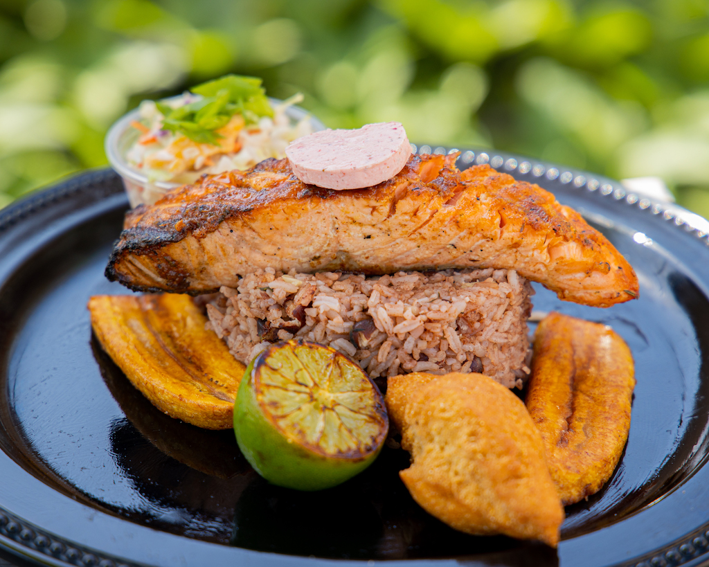 Order Jerk Salmon Bowl food online from Jerk Alert Jamaican Jerk Bbq store, Van Nuys CA on bringmethat.com