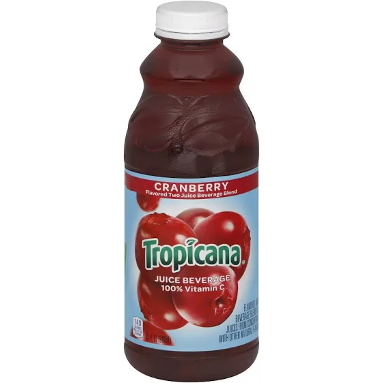 Order 32 oz. Tropicana Cranberry Juice food online from The Ice Cream Shop store, Providence on bringmethat.com