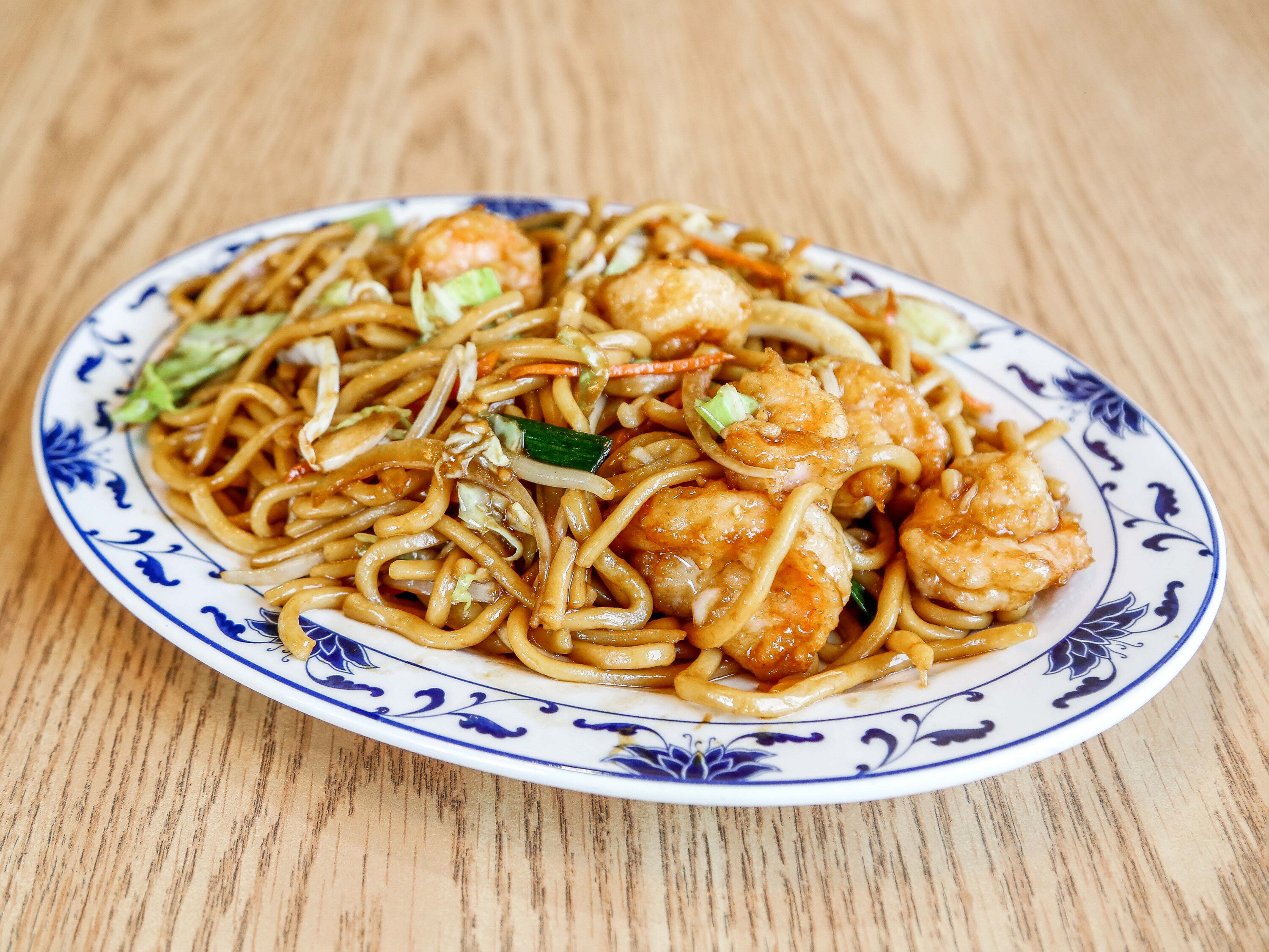 Order 6. Shrimp Chow Mein food online from Panda Kitchen store, Carson City on bringmethat.com