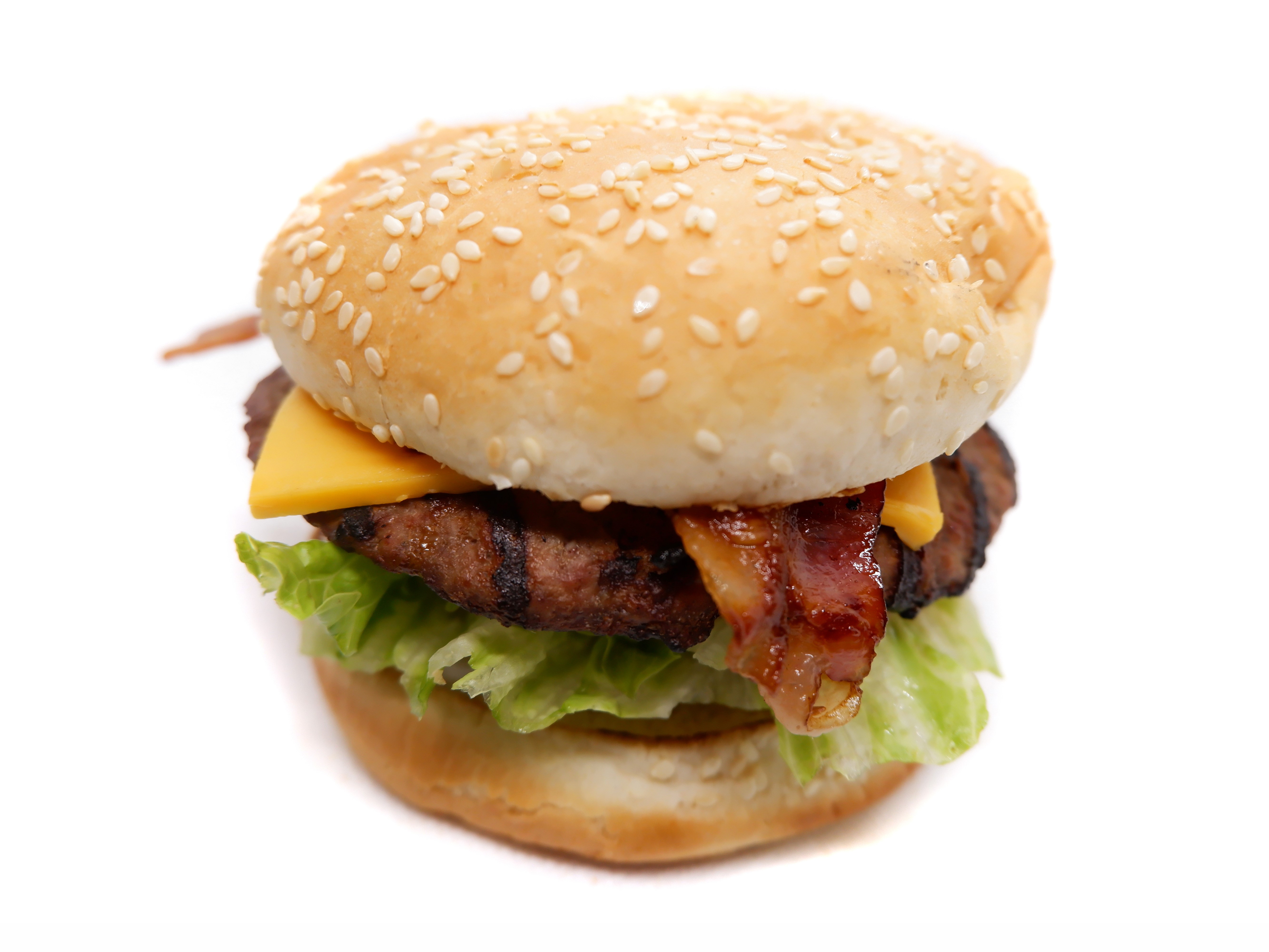 Order Bacon Cheese Gourmet Burger food online from Burger Madness Seattle store, Seattle on bringmethat.com