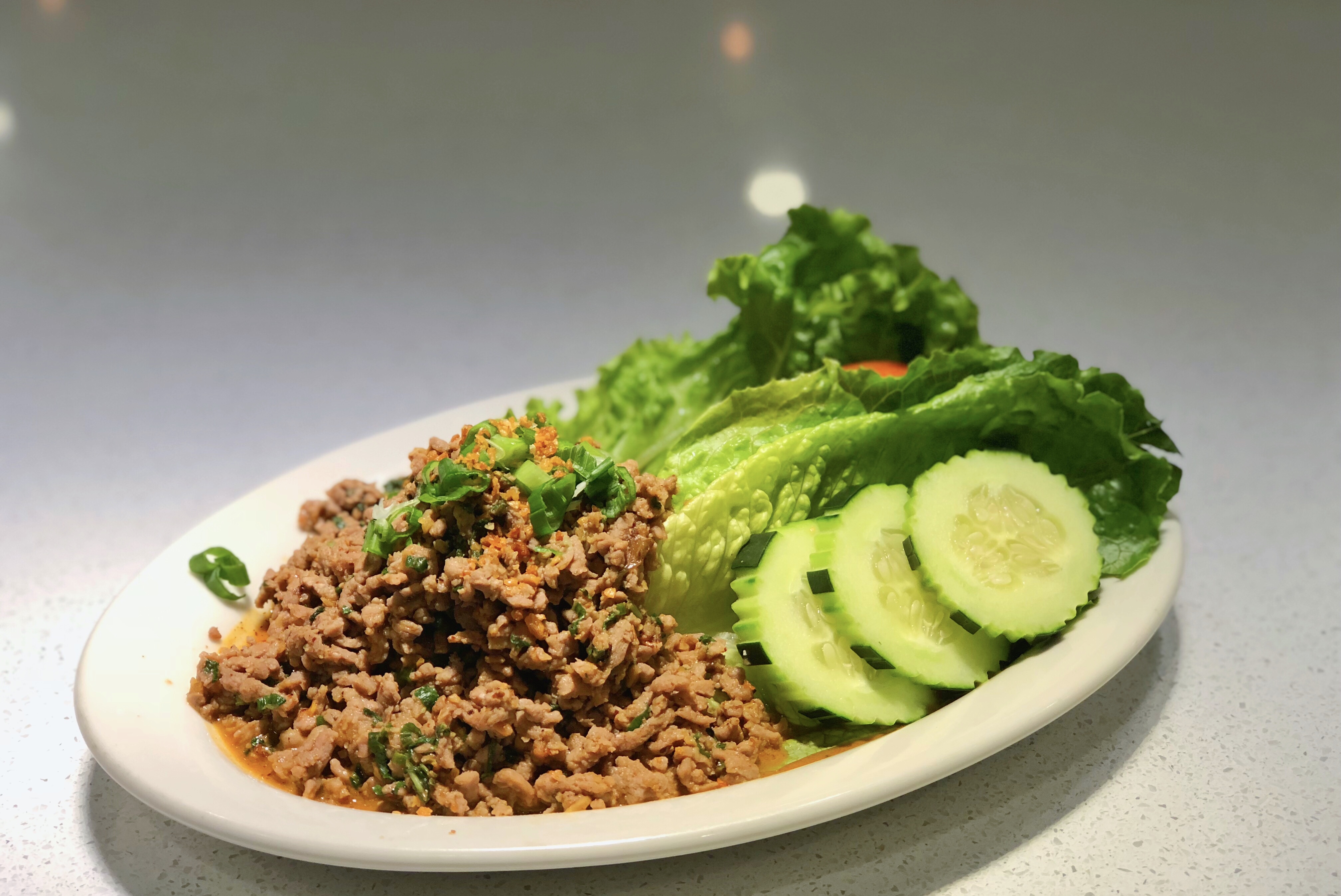 Order 27. Larb Salad Northern Style food online from Sawaddee Thai Restaurant store, Las Vegas on bringmethat.com