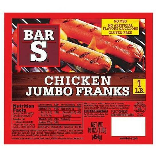Order Bar S - Chicken Jumbo Franks food online from IV Deli Mart store, Goleta on bringmethat.com