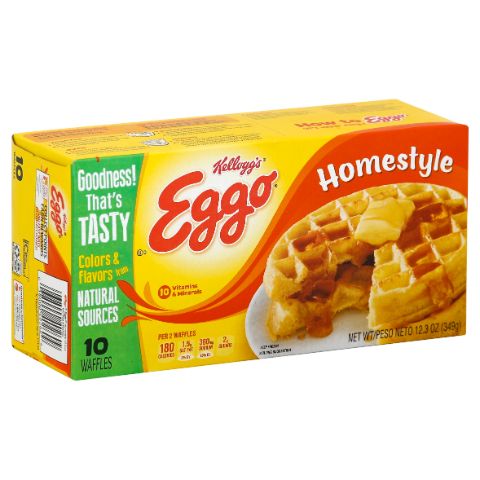 Order Kellogg's Eggo Homestyle Waffles 10 Pack food online from 7-Eleven store, Chicago on bringmethat.com