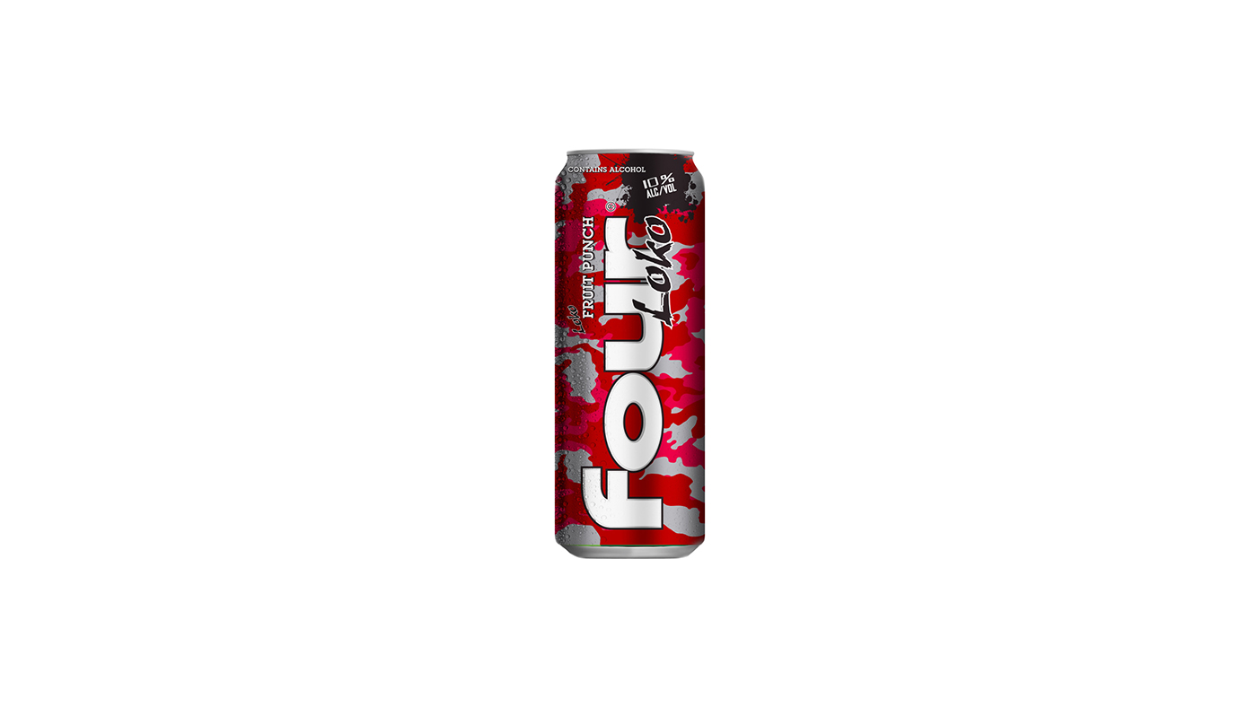 Order Four Loko Fruit Punch 24oz Can food online from Extramile store, Palm Springs on bringmethat.com