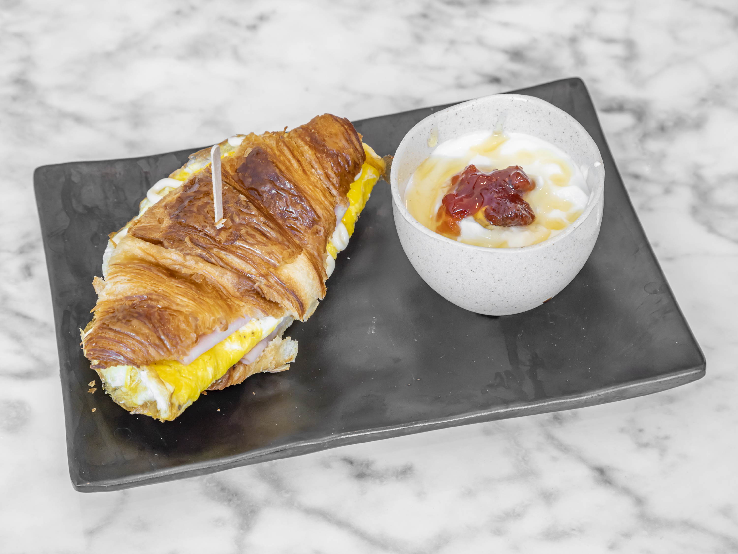 Order Breakfast Croissant  food online from Bad Owl Coffee Roasters store, Chicago on bringmethat.com