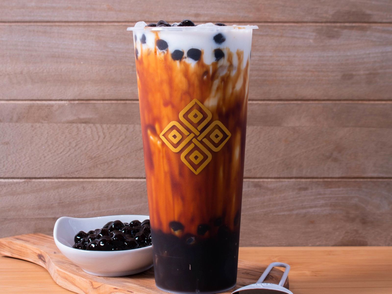 Order (ICED) Brown Sugar Boba Milk Tea (Included Boba)黑糖珍珠奶茶 food online from Prolece Tea store, Chino Hills on bringmethat.com