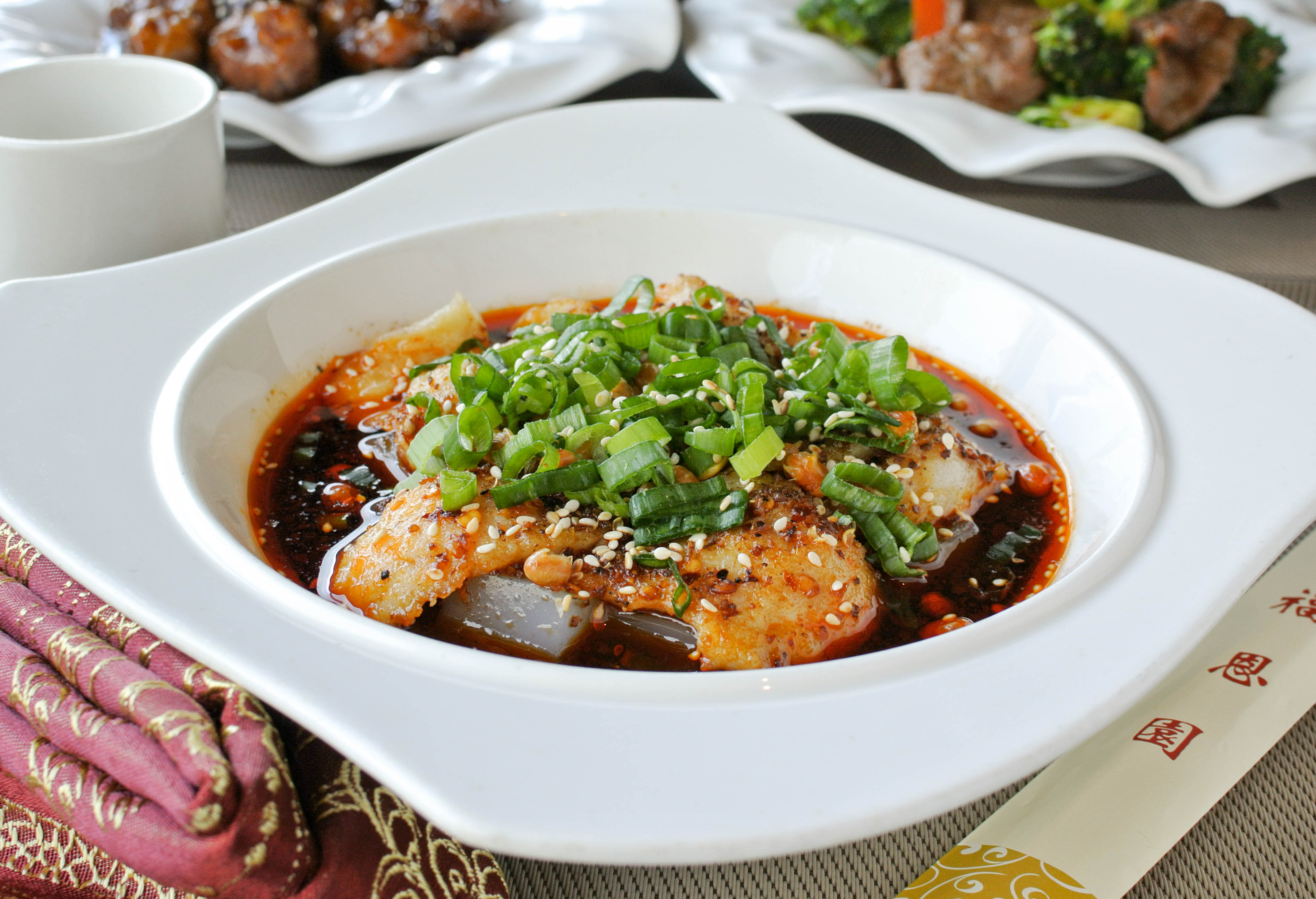 Order Fish Fillet with Mung Bean Jelly 涼粉魚片 food online from Fey Restaurant store, Menlo Park on bringmethat.com