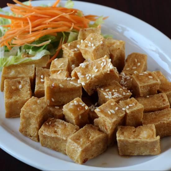 Order Fried Tofu food online from Green Leaves Vegan store, Los Angeles on bringmethat.com