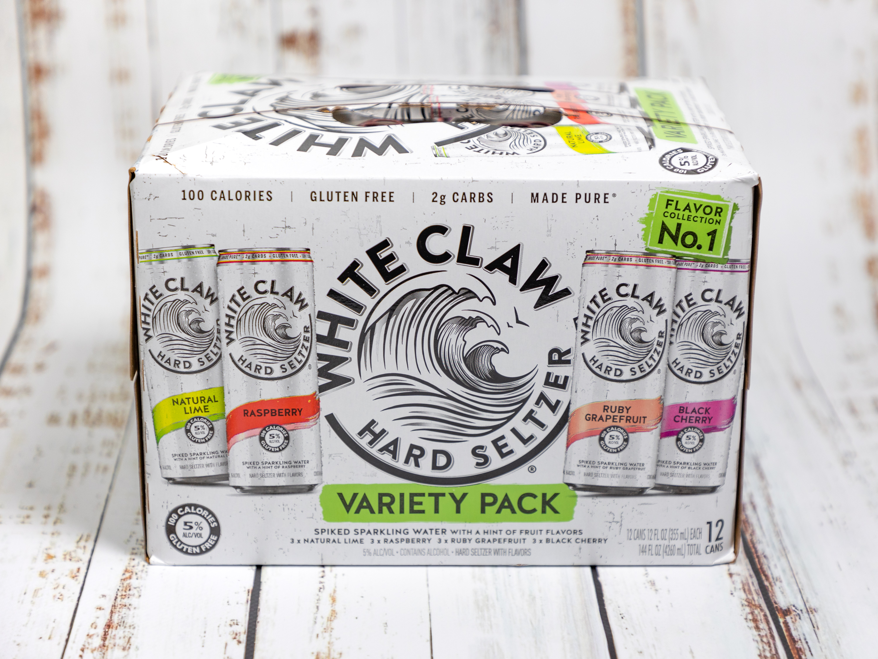 Order White Claw Variety Pack  #1, 12 Pack 12 oz.  Can Hard Seltzer food online from Alessandro Liquor store, Riverside on bringmethat.com