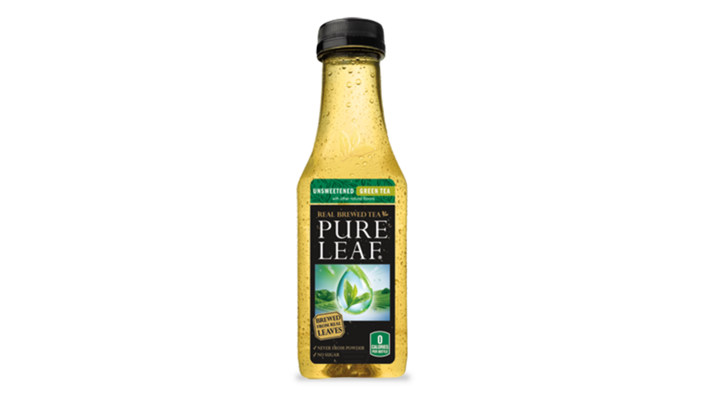Order Pure Leaf Unsweetened Green Tea 16.9oz Bottle food online from Rancho Liquor store, Thousand Oaks on bringmethat.com