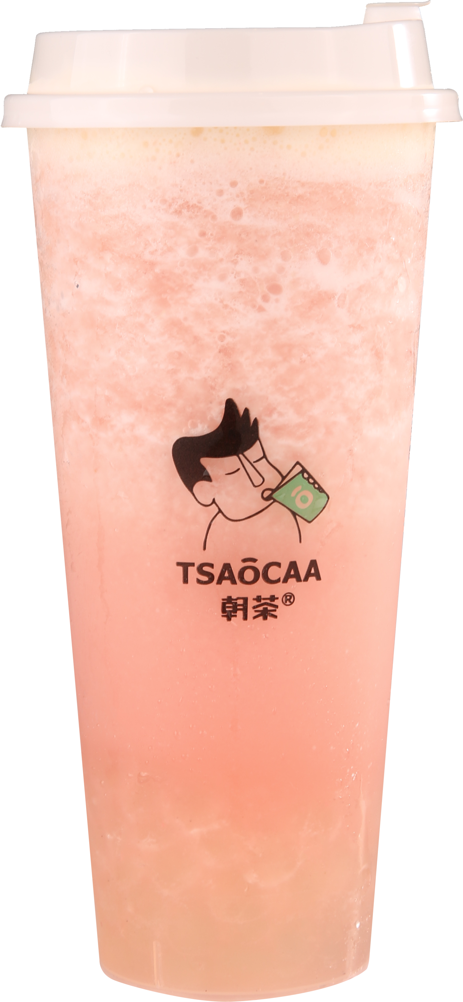 Order Peach Green Tea with Nata Jelly food online from Tsaocaa store, 匹兹堡 on bringmethat.com