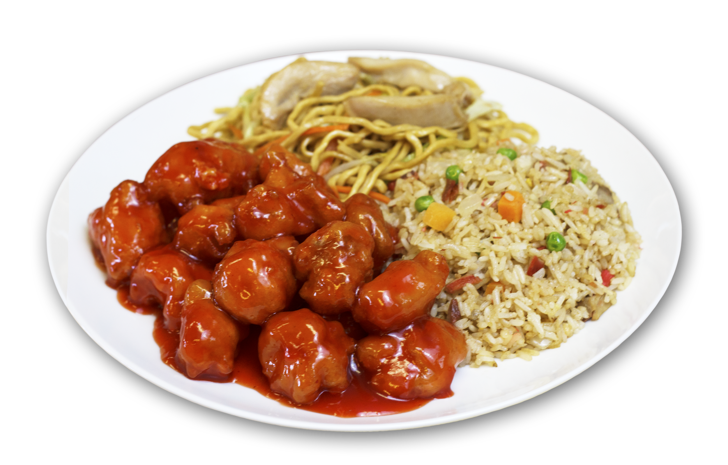 Order C2. Sweet Sour Pork Combo Plate food online from China Cafe store, Turlock on bringmethat.com