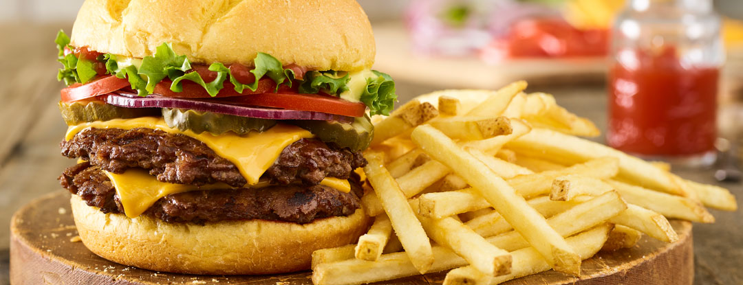 Order Double Classic Smash® Burger food online from Smashburger store, Oak Lawn on bringmethat.com