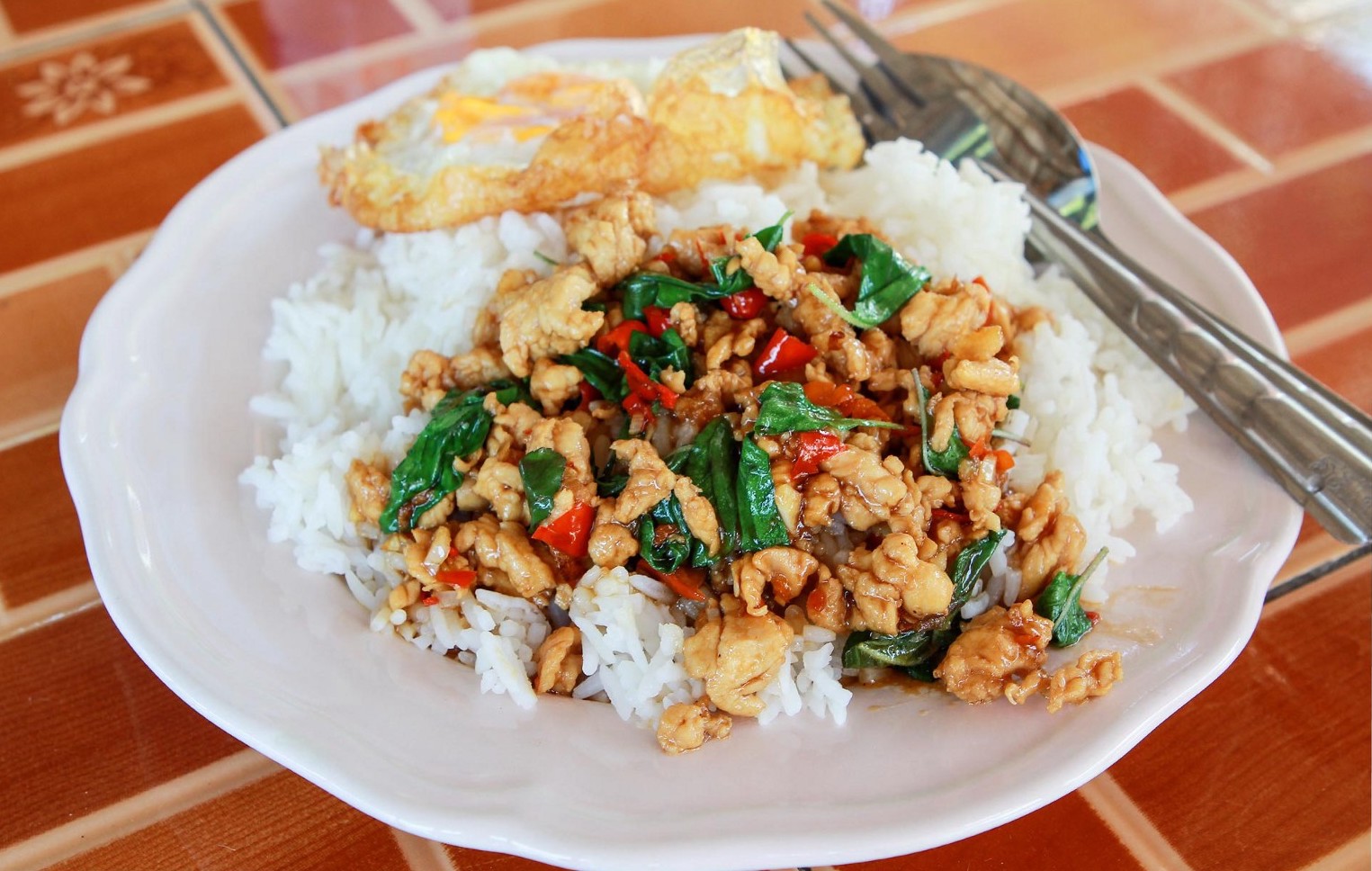 Order Chili and Basil with Fried Egg food online from Dean Noodles store, Rowland Heights on bringmethat.com