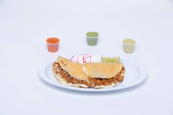 Order QUEZ CHULETA food online from La Salsa Verde Taqueria store, Dallas on bringmethat.com