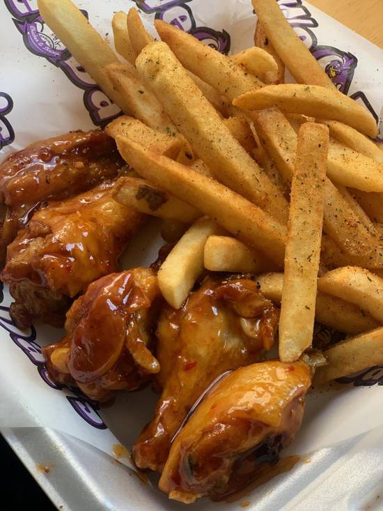 Order Wings and Fries (10 Pieces)  food online from We Dat'S Chicken And Shrimp store, Monroe on bringmethat.com