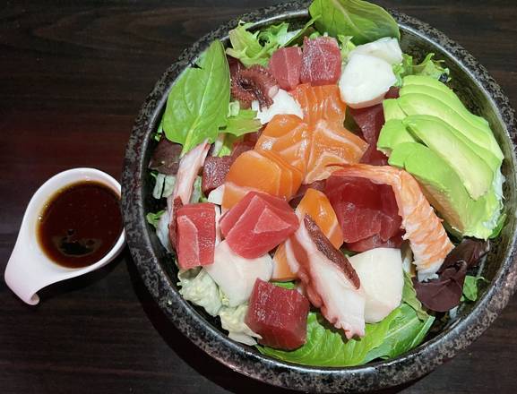 Order Sashimi Salad food online from Wayne Sushi Bistro store, Pleasanton on bringmethat.com