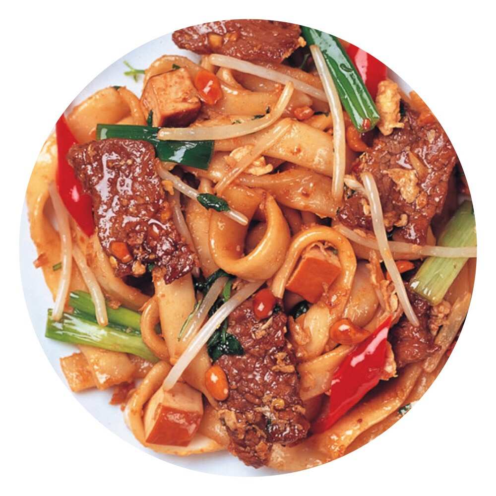 Order Flat Rice Noodle Thai Style泰国河粉 food online from Mad Noodles store, Pittsburgh on bringmethat.com