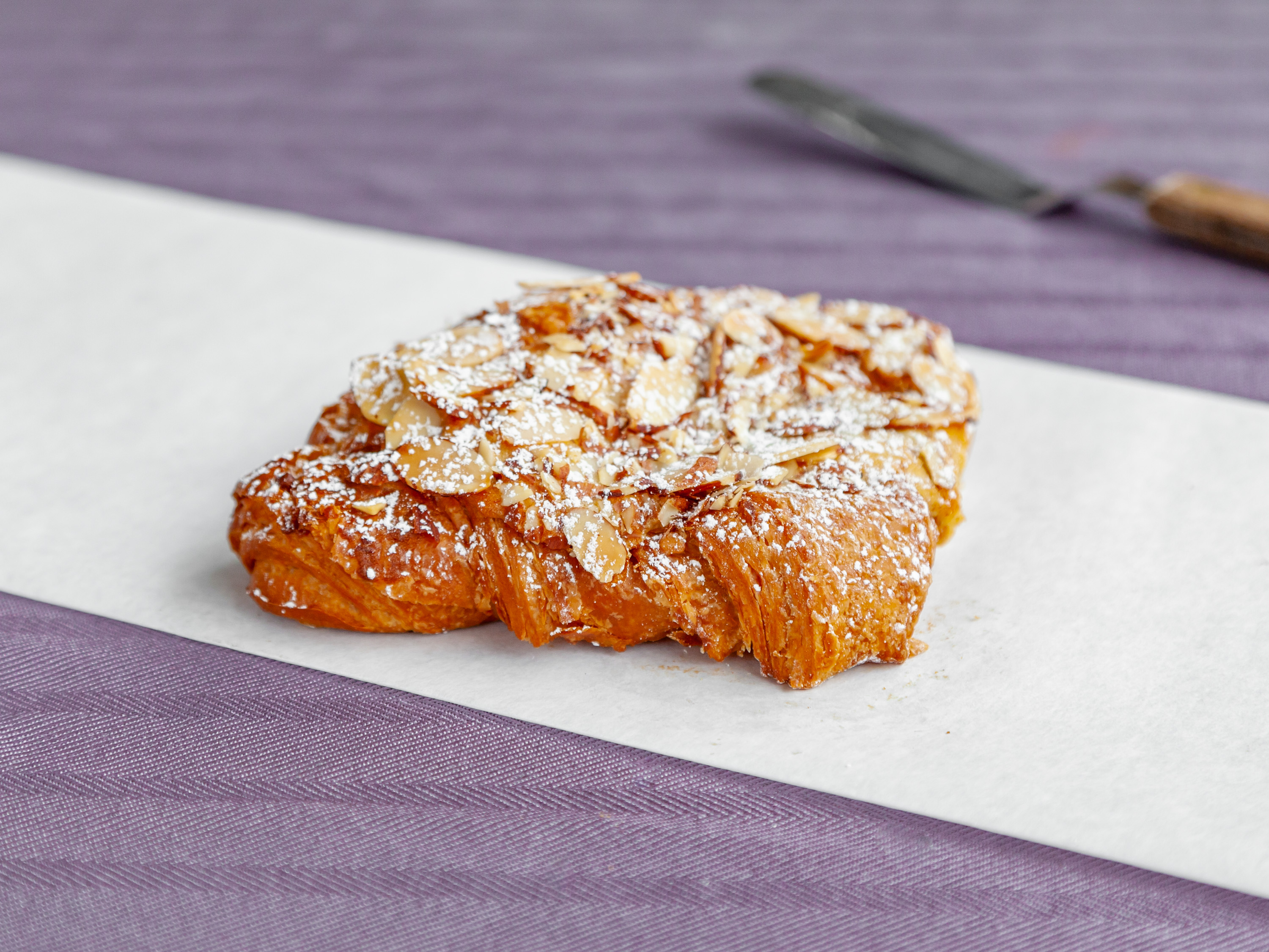 Order Twice Baked Almond Croissant food online from Starter Bakery store, Berkeley on bringmethat.com