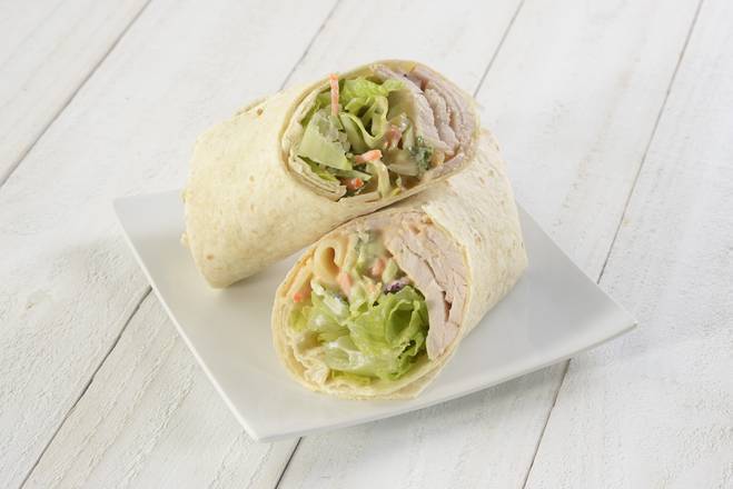 Order Turkey, Swiss, and Slaw Wrap food online from Nature'S Table store, Milton on bringmethat.com