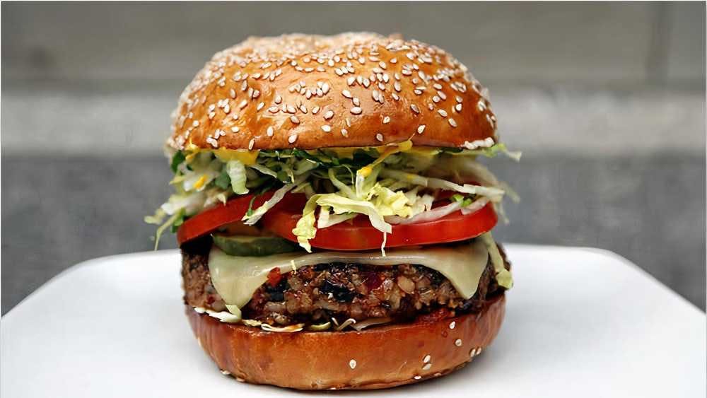Order Veggie Burger - Burger food online from Super Kennedy Chicken store, Bronx on bringmethat.com