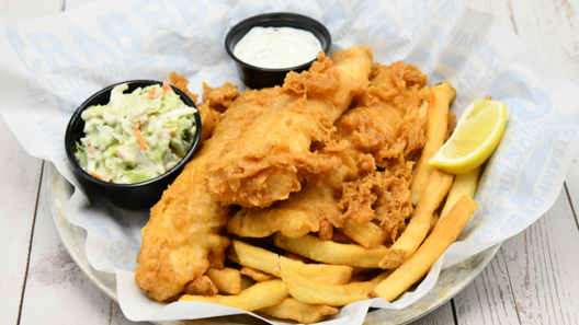 Order Fish & Chips food online from Joe Crab Shack store, Chesapeake on bringmethat.com