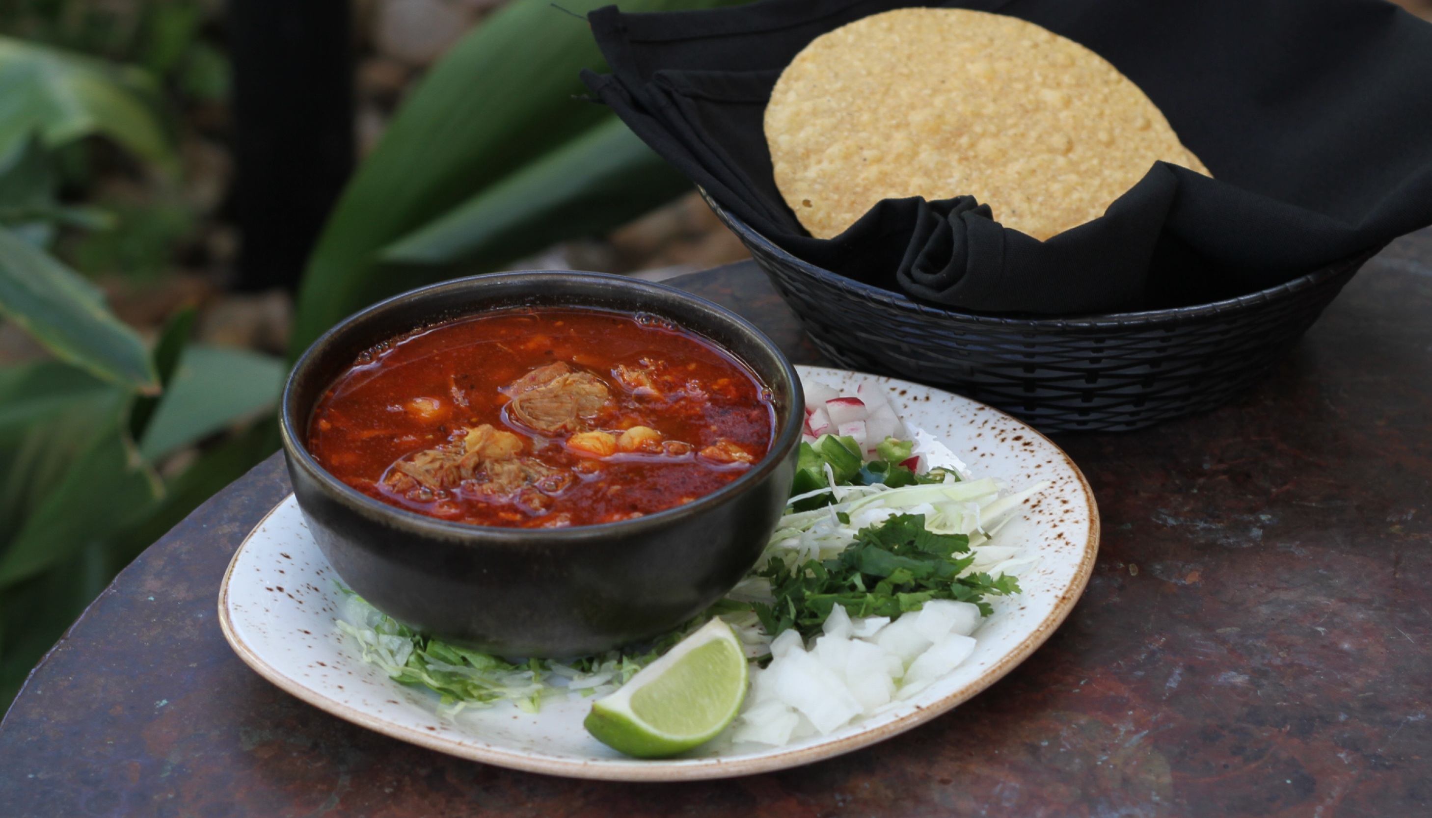 Order Pozole Rojo food online from El Toro Mexican Restaurant store, La Porte on bringmethat.com