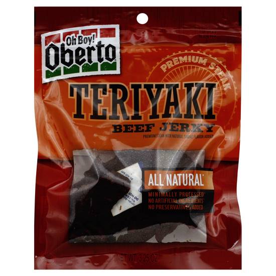 Order Oh Boy! Oberto Teriyaki Beef Jerky (3.25 oz) food online from Rite Aid store, Eugene on bringmethat.com