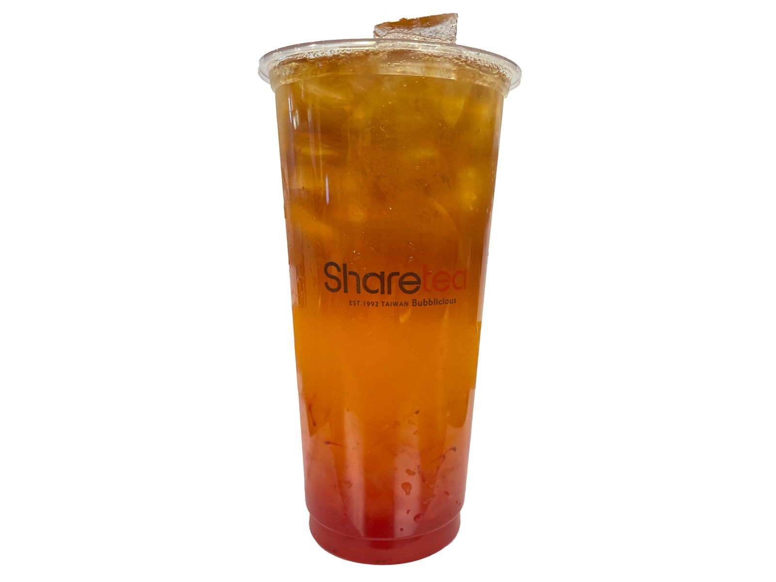 Order Strawberry Peach Tea W/ Aloe Vera food online from Sharetea store, Fremont on bringmethat.com