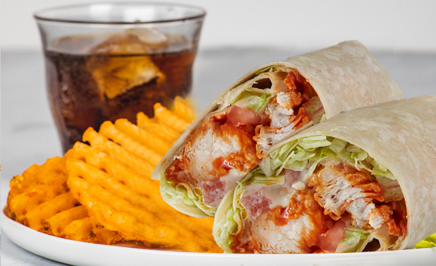 Order Buffalo Chicken Wrap Meal food online from Wings Over Columbus store, Upper Arlington on bringmethat.com