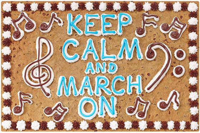Order Keep Calm & March On - O4035 food online from Great American Cookies store, Dallas County on bringmethat.com