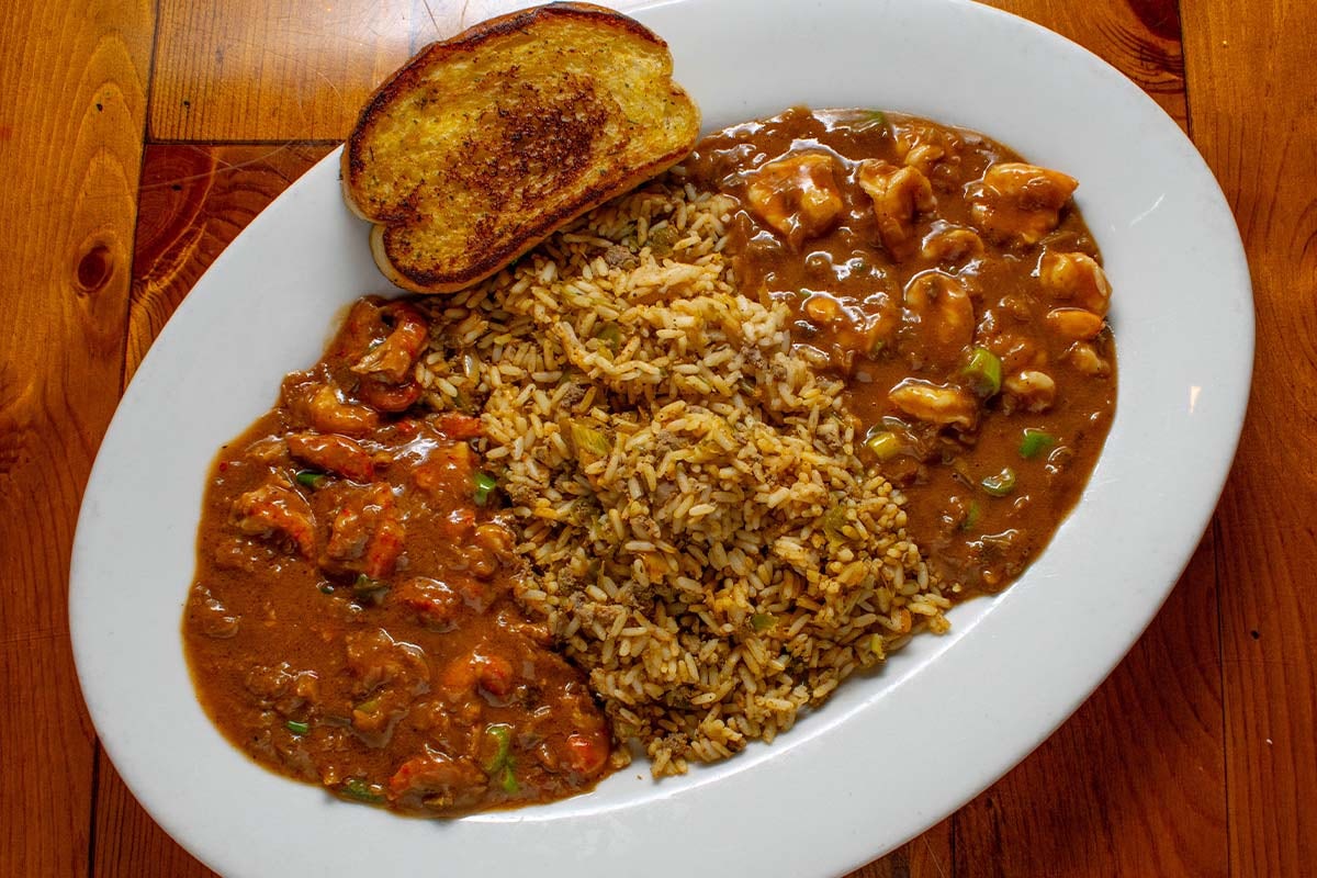 Order Combo Etouffee food online from Boudreaux Cajun Kitchen store, Houston on bringmethat.com