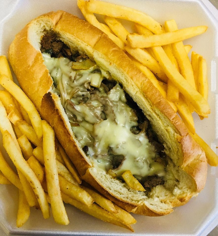 Order Combo Philly Cheese Steak - Single Meat food online from Napoli's Pizza store, Anchorage on bringmethat.com
