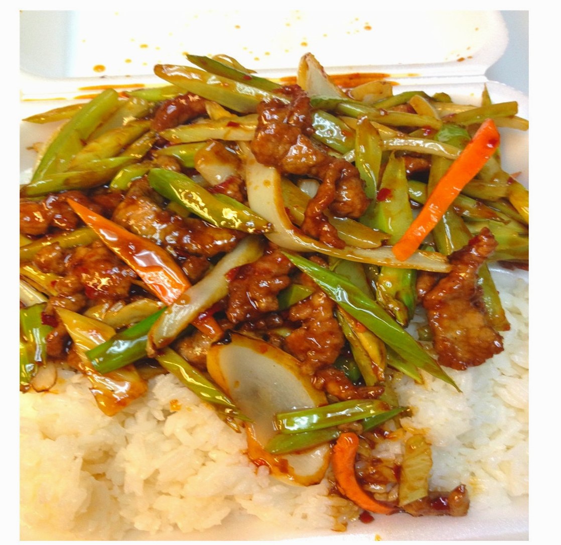Order Shredded Beef with Chili Sauce food online from Szechuan Express store, Pittsburgh on bringmethat.com