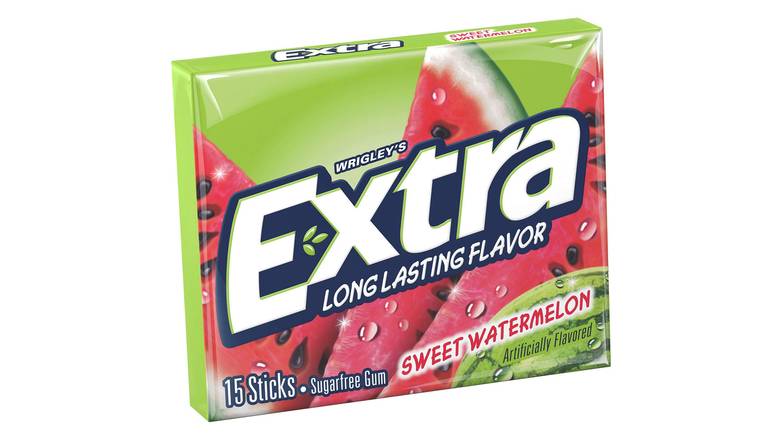 Order Extra Sweet Watermelon Sugar-Free Gum 15 Ct food online from Exxon Constant Friendship store, Abingdon on bringmethat.com