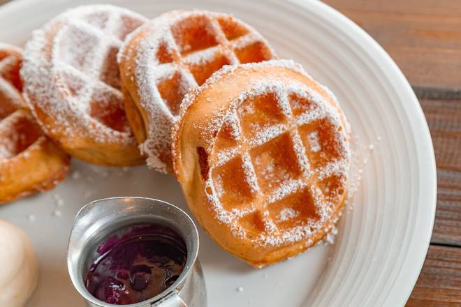 Order Mini Belgian Waffles - available Sat until 3pm food online from Pinstripes store, South Barrington on bringmethat.com