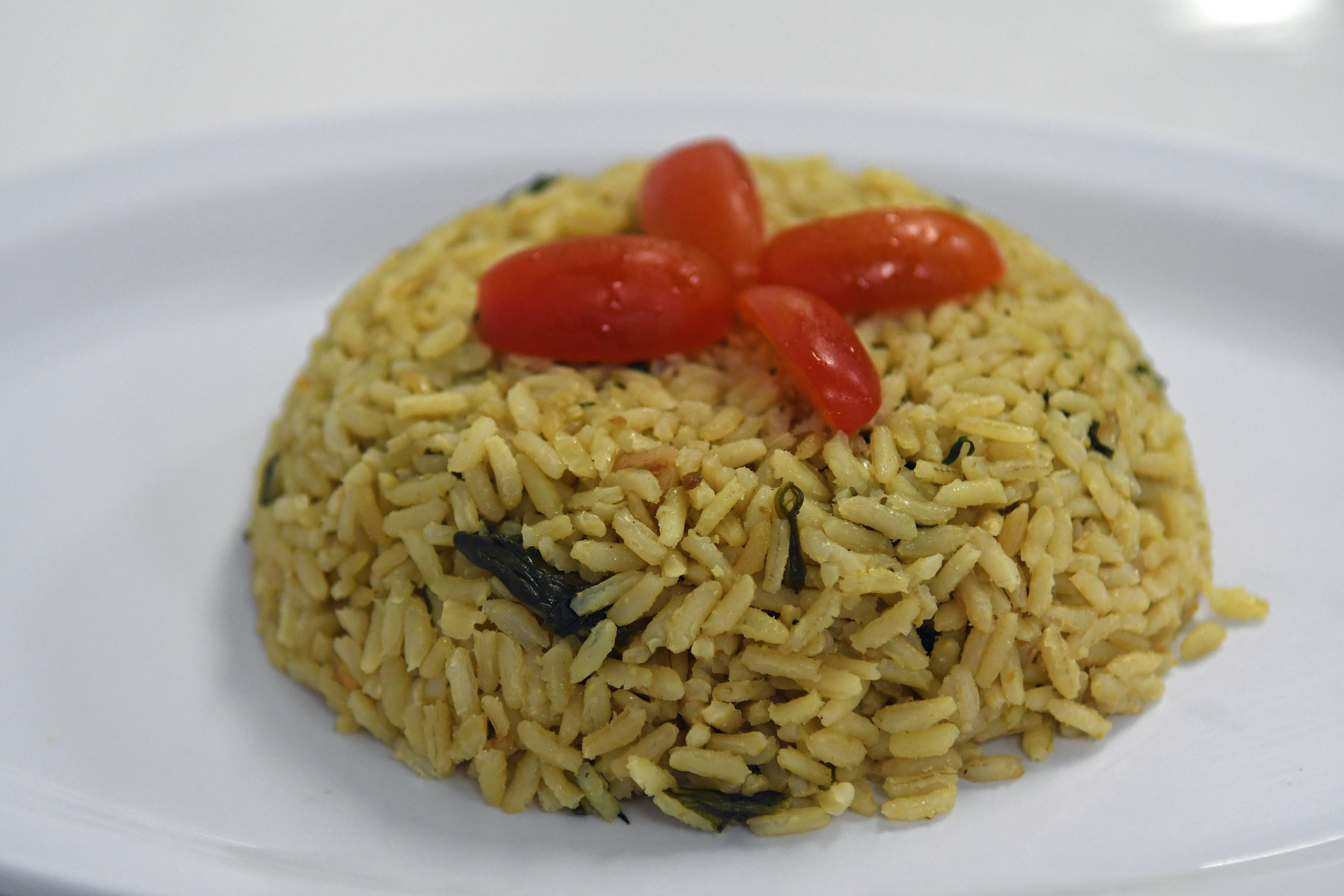 Order Spinach Rice Pilaf food online from Your Greek Cousin store, West Palm Beach on bringmethat.com