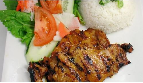 Order Grilled Chicken Rice Plates - Cơm Gà Nướng food online from Pho House store, Meridian on bringmethat.com