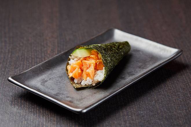 Order SPICY SALMON* food online from RA Sushi store, Leawood on bringmethat.com