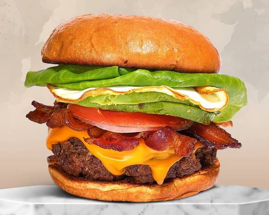 Order Bacon Through (Bacon & Egg Burger) food online from The Loved Buns store, Las Vegas on bringmethat.com