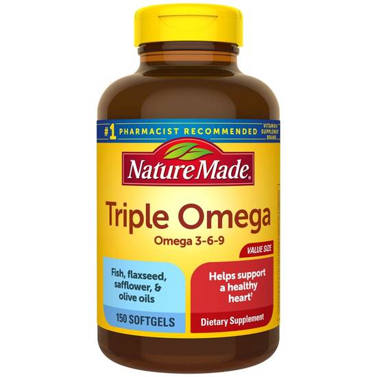 Order Nature Made Triple Omega 3-6-9 Soft Gels (150 ct) food online from Rite Aid store, Palm Desert on bringmethat.com