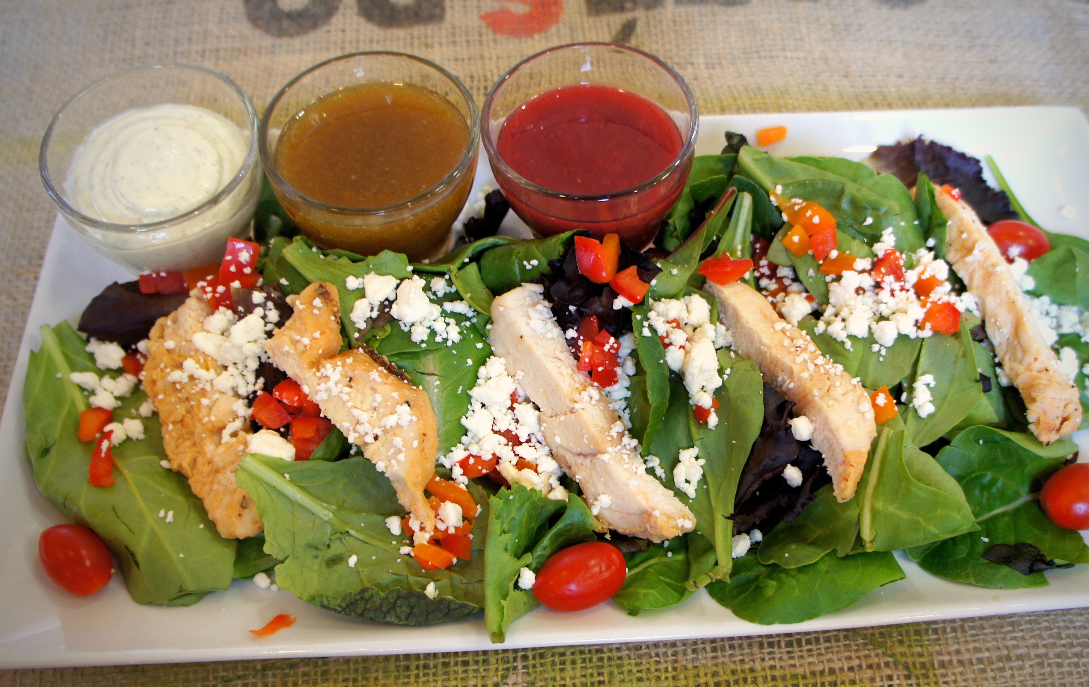 Order Grilled Chicken Salad food online from Tribute Coffee store, Garden Grove on bringmethat.com