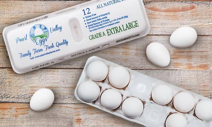 Order Pearl Valley Extra Large White Eggs food online from Oberweis Dairy store, Ballwin on bringmethat.com