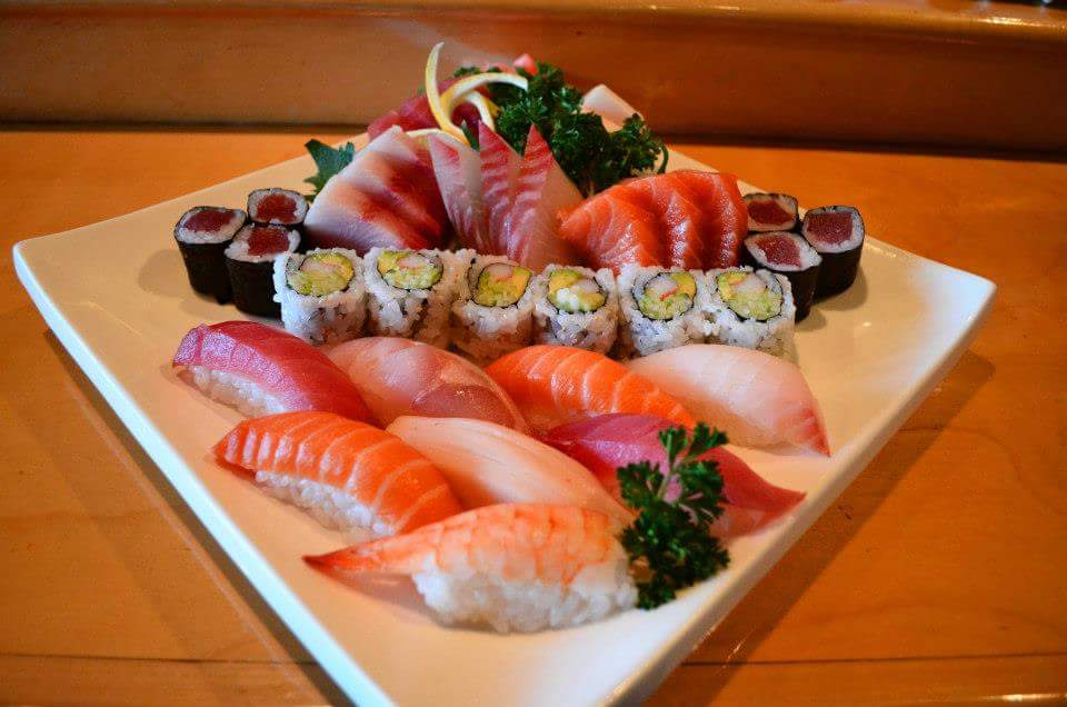 Order D6. Sushi and Sashimi Combo for 2 food online from Tokyo Japanese Steakhouse store, Salem on bringmethat.com