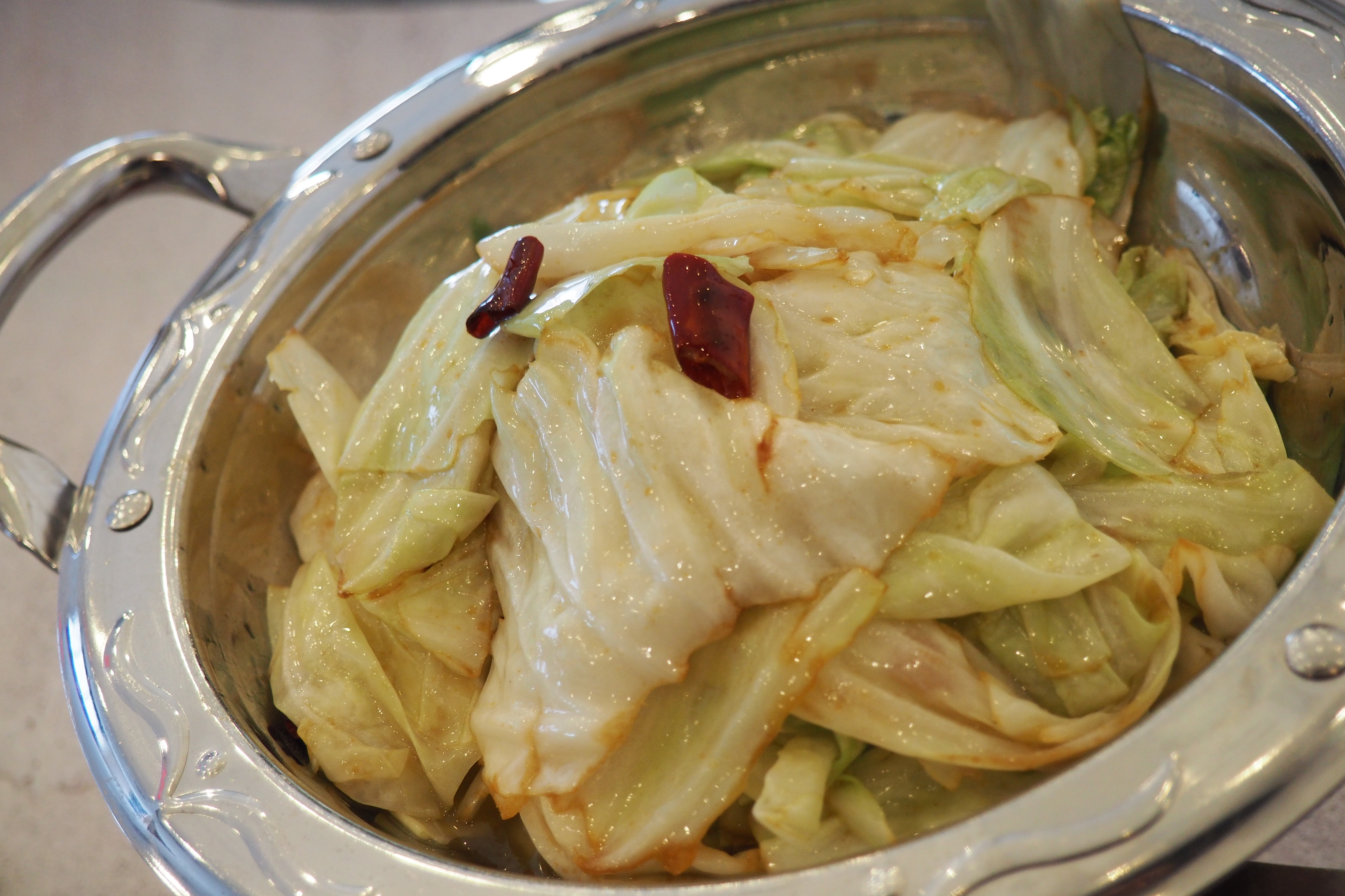 Order Hand Ripped Cabbage with Hot Red Pepper food online from Bai Wei store, Philadelphia on bringmethat.com