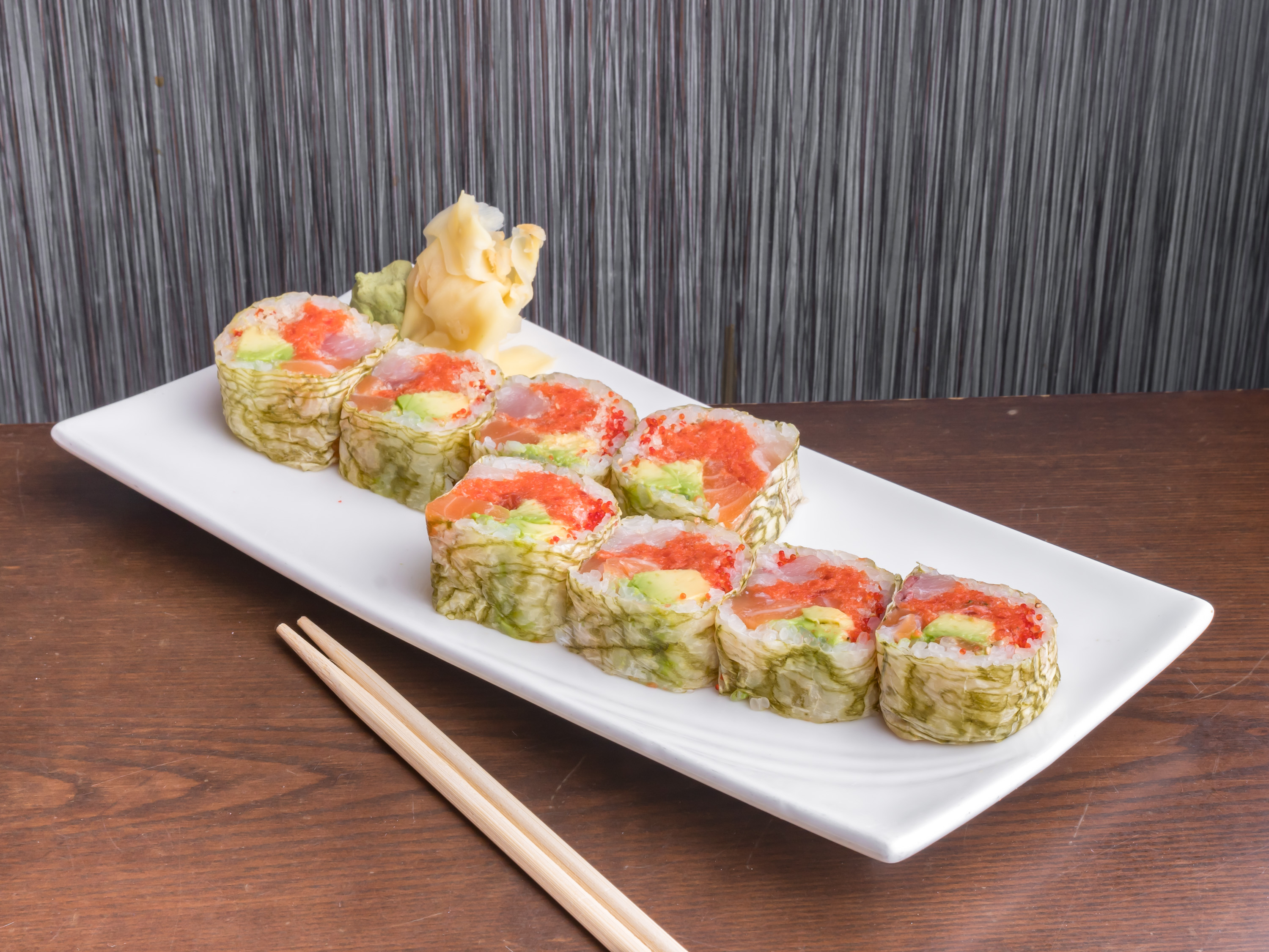 Order Kamakaze Roll food online from Sushi Oya store, New York on bringmethat.com